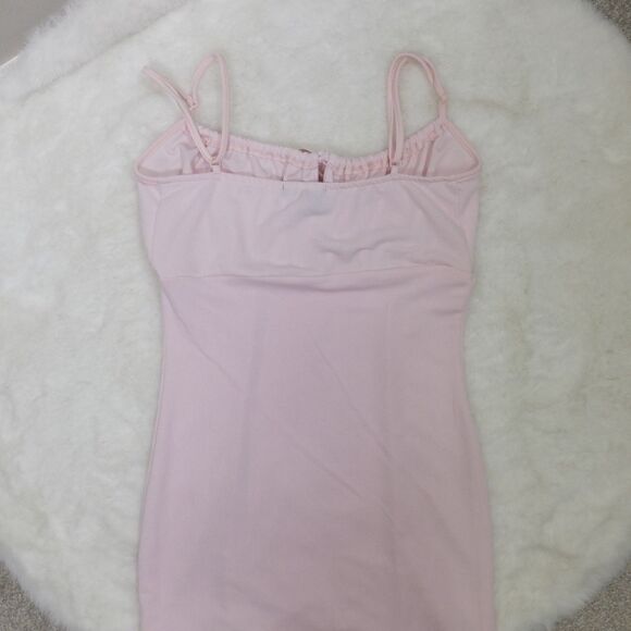 Streetwear Society Pink Tie-Front Mini Dress Size Small - Picture 7 of 7